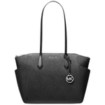Michael Kors Women's Marilyn Medium Saffiano Leather Tote Bag (Black)