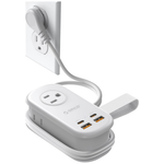 ORICO 7-in-1 65W Fast Charger GaN Travel Power Strip W/ 4ft Cord (4 Colors)