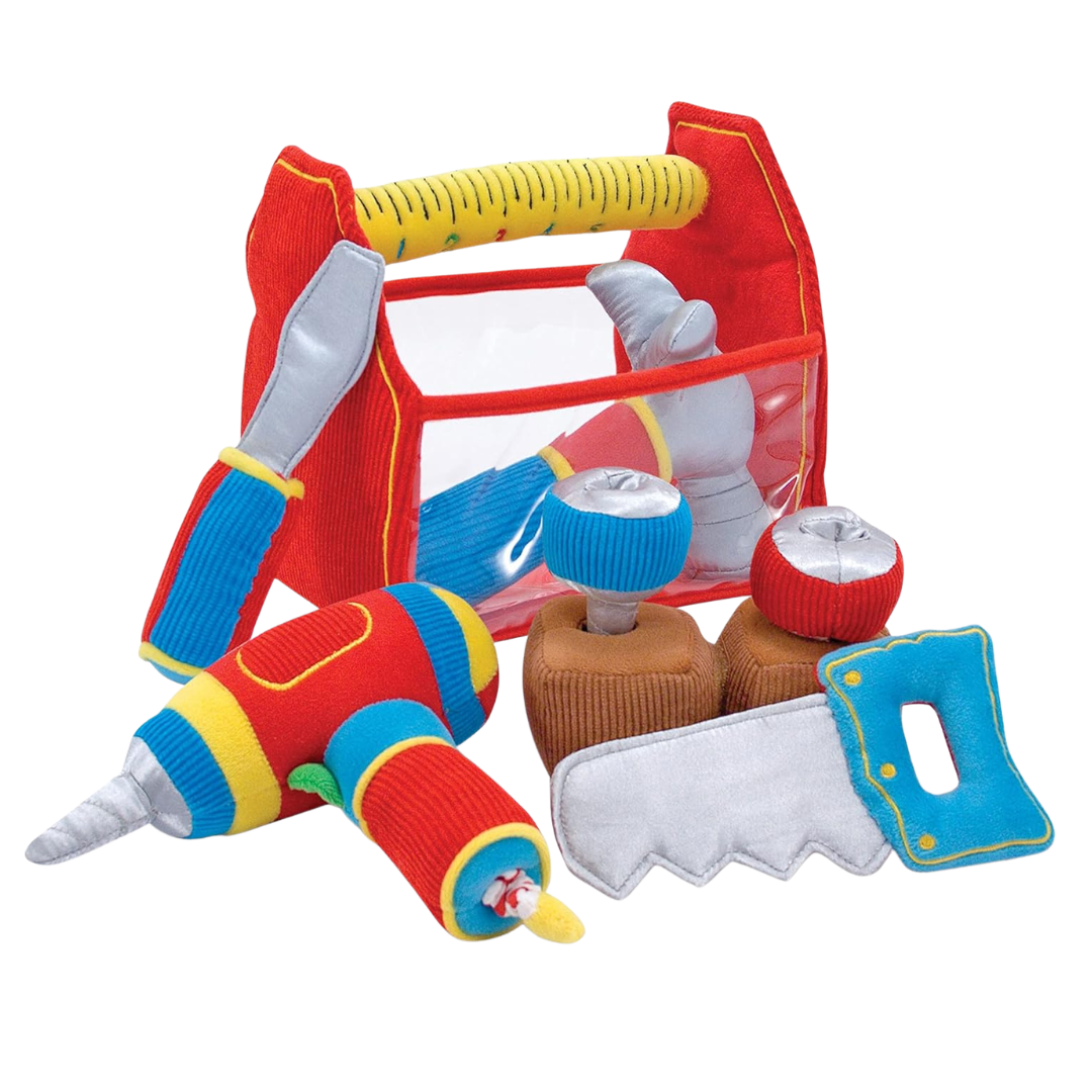 9-Piece Melissa & Doug Toolbox Fill And Spill Toddler Toy
