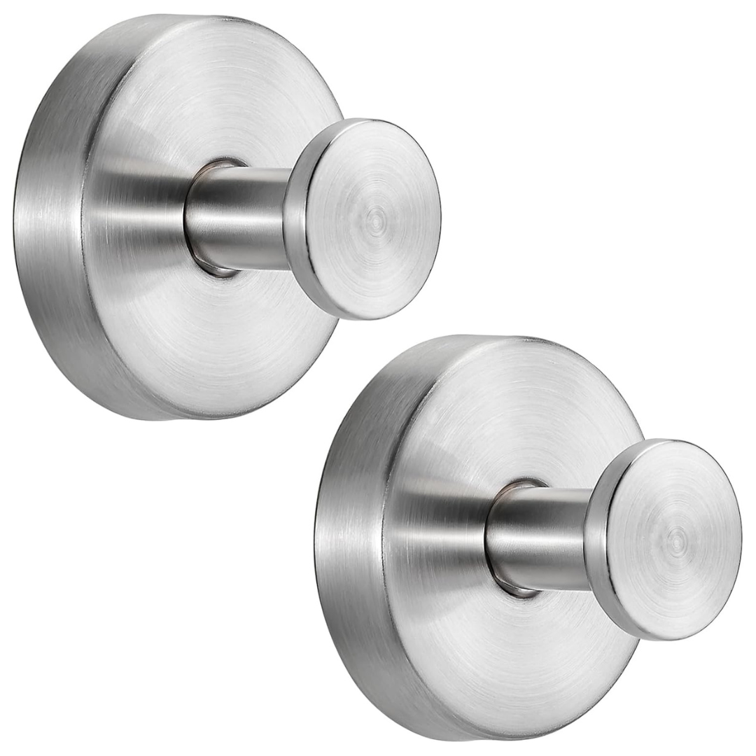 2-Pack Fenas Suction Cup No-Drill Bathroom Hooks