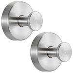 2-Pack Fenas Suction Cup No-Drill Bathroom Hooks