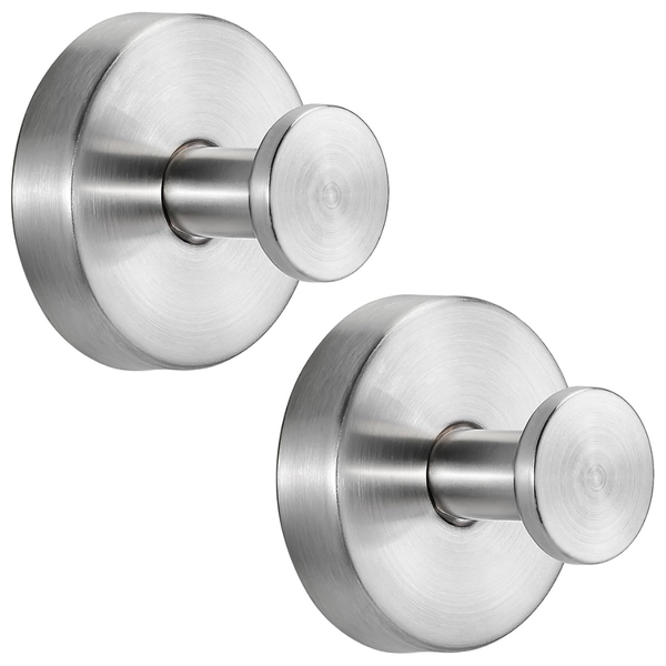 2-Pack Fenas Suction Cup No-Drill Bathroom Hooks