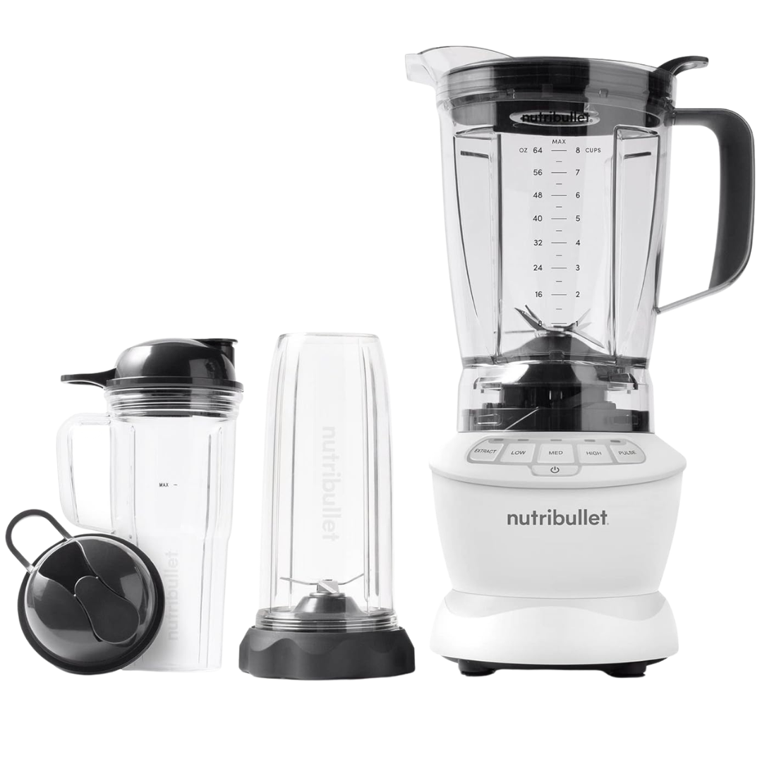 Nutribullet Full-Size Blender Combo With 64oz Pitcher, 32oz & 24oz Cups