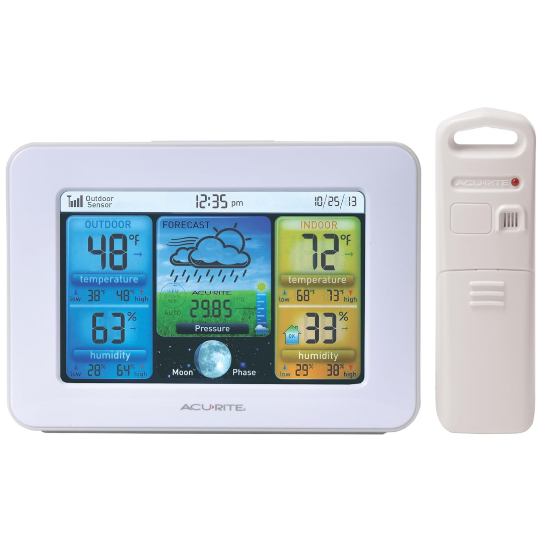 AcuRite 02041M Color Weather Station with Forecast Temperature Humidity