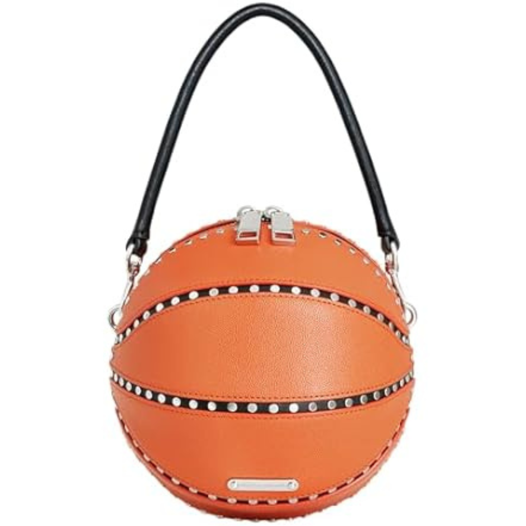 Rebecca Minkoff Women's Basketball Round Leather Crossbody Bag