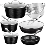 10-Piece Gotham Steel Hammered Nonstick Ceramic Cookware Set