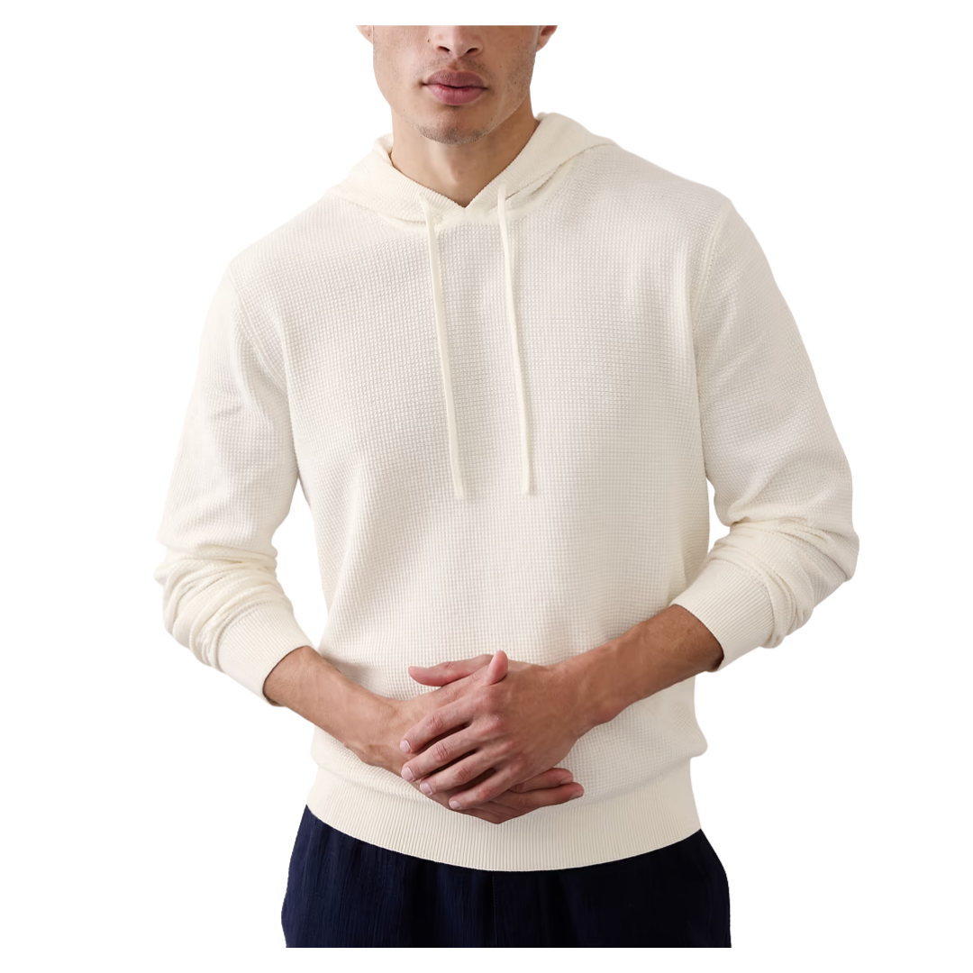 Banana Republic Factory Men's Textured Sweater Hoodie