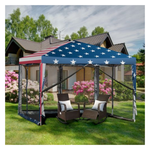 10ft X 10ft Household Essentials USA Pop Up Tent W/Mesh Walls