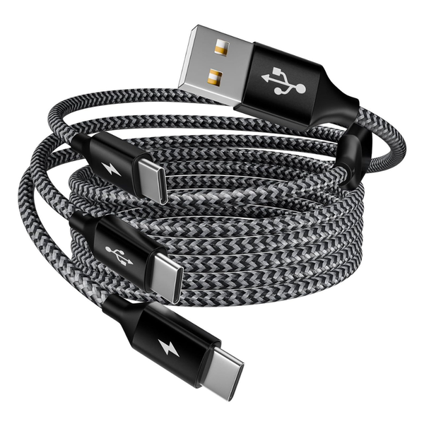 5-ft Mpatiby 3-in-1 Multi USB-A To USB-C Splitter Charging Cable
