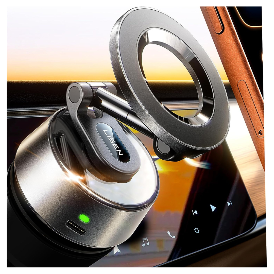 LISEN Electric SuctionPro Phone Mount With 360 Deg. Rotation