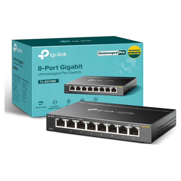 TP-Link TL-SG108E 8-Port Gigabit Easy Smart Switch