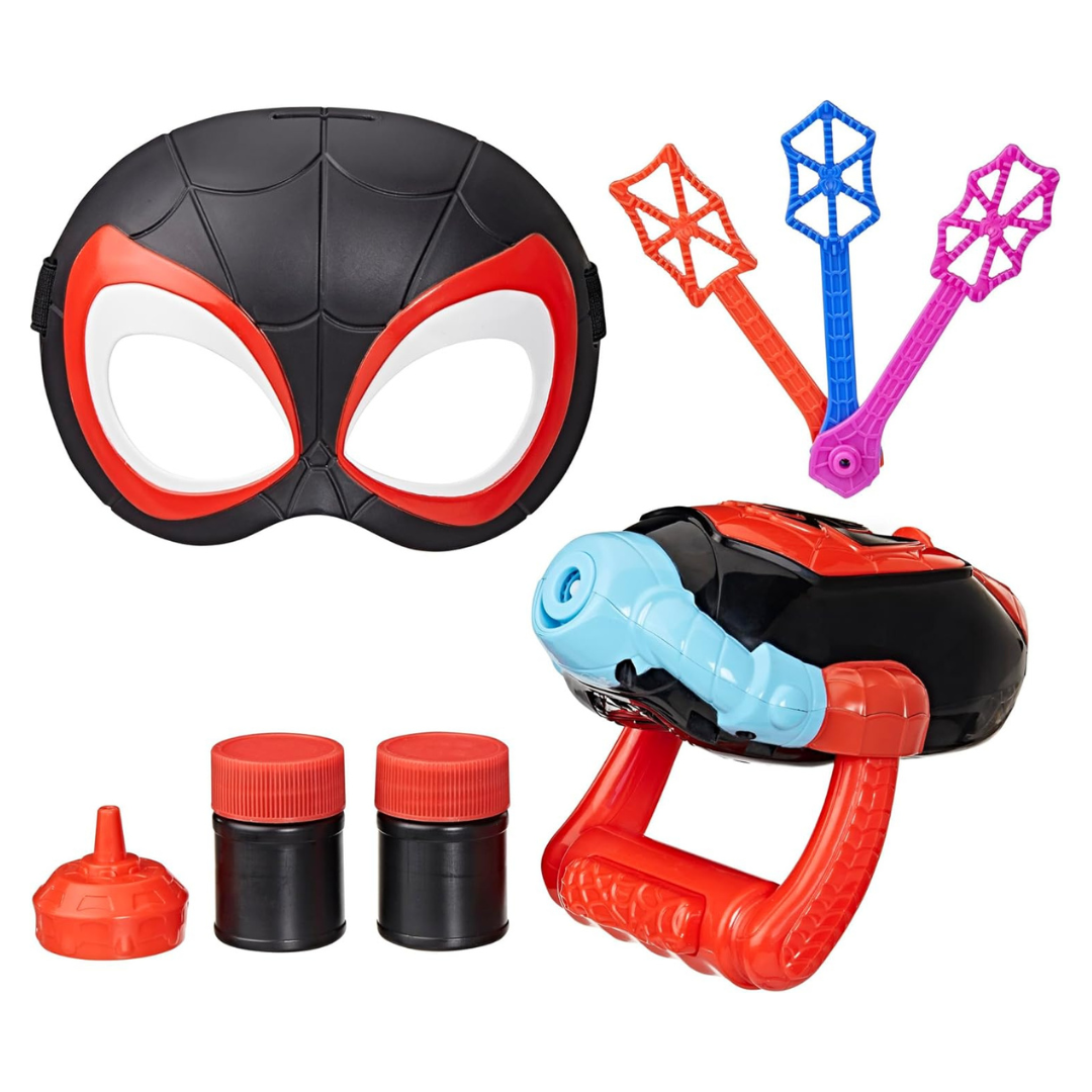Marvel Water-Webs Miles Spin Morales Electronic Bubble Slinger Role Play Set