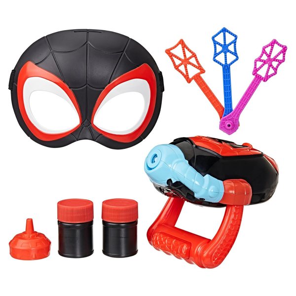 Marvel Water-Webs Miles Spin Morales Electronic Bubble Slinger Role Play Set