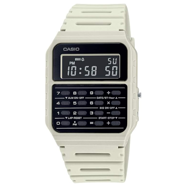 Casio CA53W Data Bank Watch With 8 Digit Calculator (Grey)