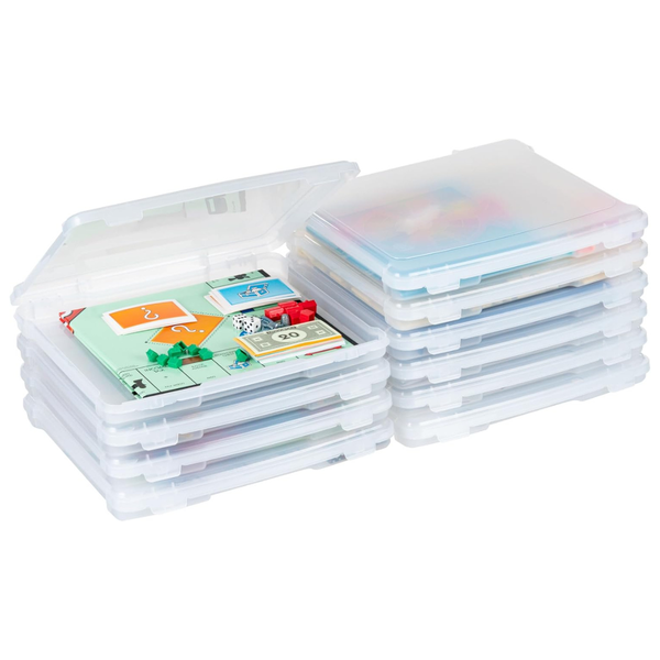 10-Pack IRIS USA Board Game Storage Containers