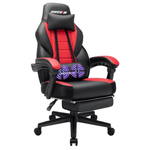 Big & Tall Massage Leather Gaming Chairs W/ Footrest