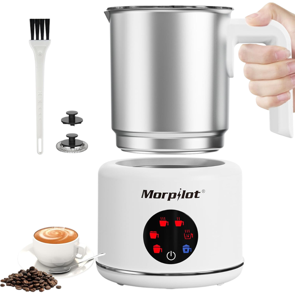 16.9oz Morpilot 6-in-1 Large Electric Automatic Milk Frother & Steamer
