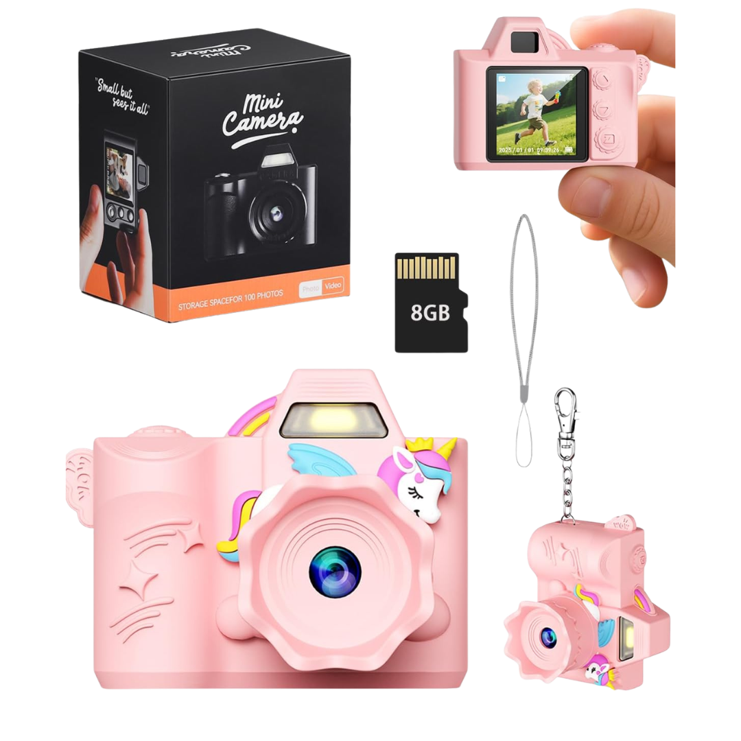 WZVZ 1080P HD Kids Mini Digital Camera With 32GB SD Card (2 Colors)