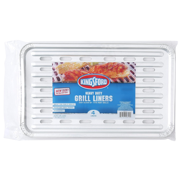 4-Count Kingsford Heavy Duty Aluminum Grilling Foil Liners
