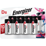 8-Pack Energizer MAX D Cell Alkaline Batteries