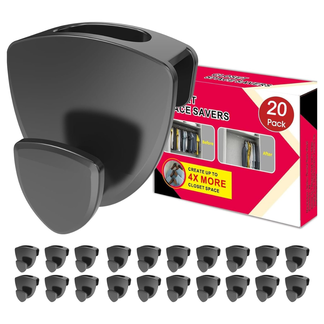 20-Piece Latoxcaa Heavy Duty Space Saver Hangers Connector Hooks