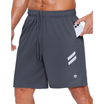 Pinspark Men's 7" Quick-Dry Athletic Shorts W/ Zipper Pockets (Various)