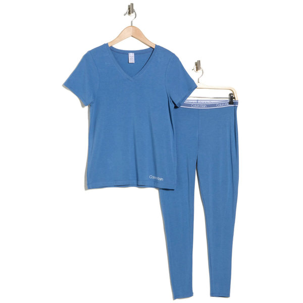 Calvin Klein Women's Comfort Sleep T-Shirt & Leggings Set