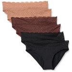 6-Pack Amazon Essentials Women's Peached Microfiber Bikini Panty