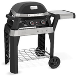 Weber Pulse 200 Electric Grill Rolling Cart w/Side Table