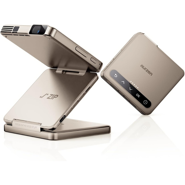 Aurzen ZIP Tri-Fold DLP Pocket Cinema Mini Projector