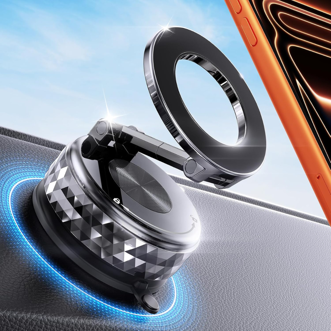 Meifigno Magsafe Suction Mount Metal Car Phone Holder
