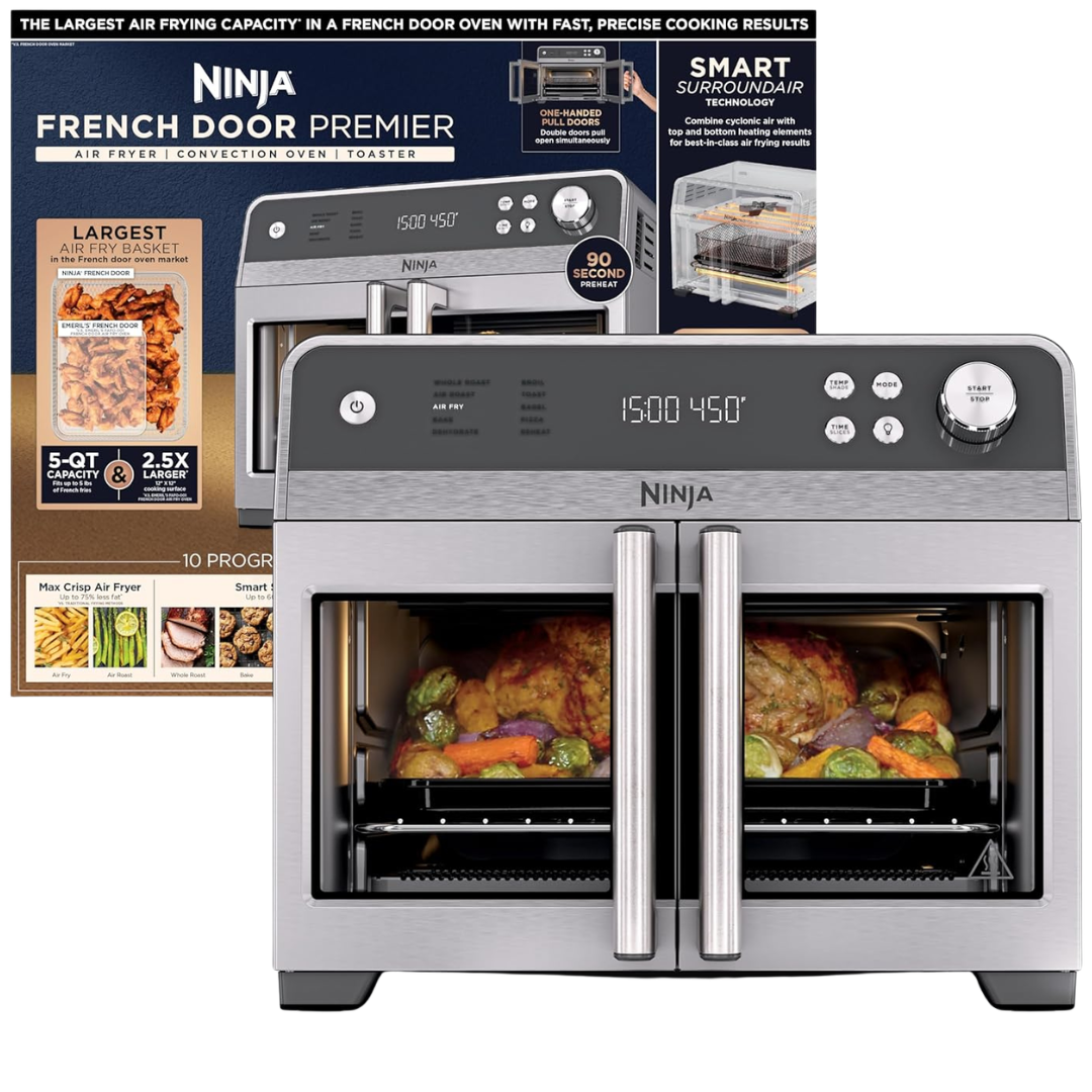 Ninja French Air Fryer Convection Oven Toaster w/ 5-Qt Basket
