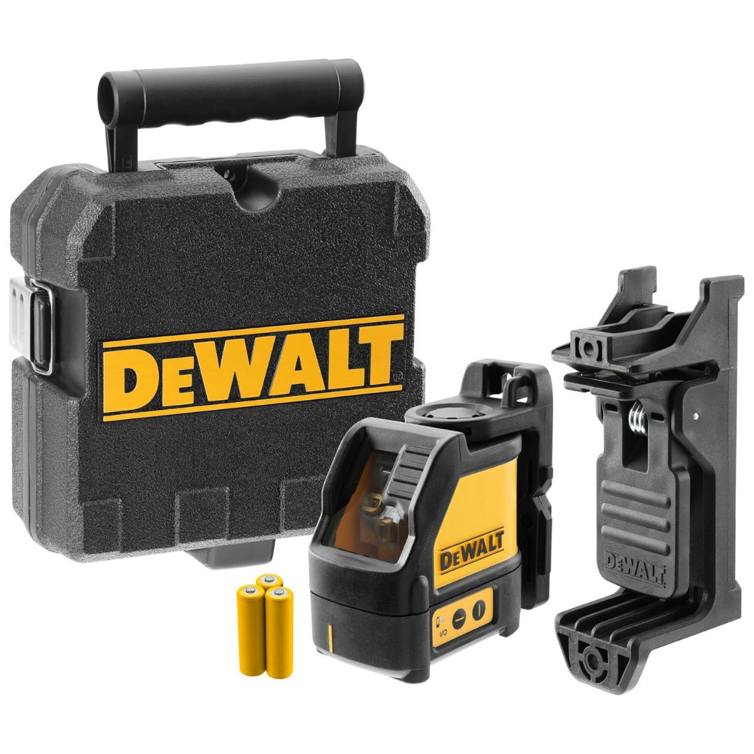 Dewalt Self-Leveling Cross Line Laser w/ 3 x AA Batteries & Case