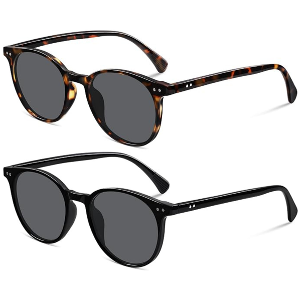 2-Pack Polarized UV Protection Retro Classic Sunglasses