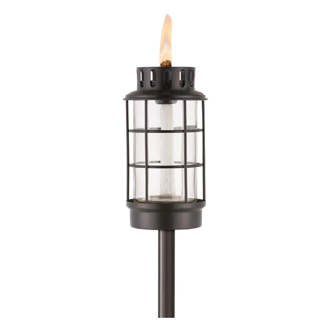 TIKI Outdoor Glass Lantern Torch