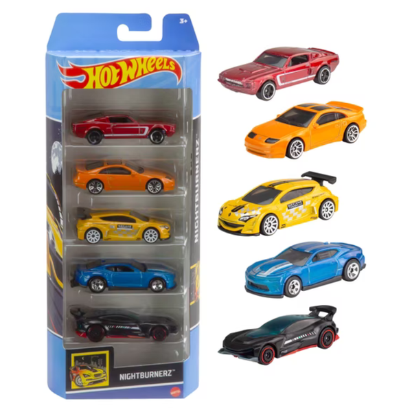5-Pack Hot Wheels 1:64 Scale Die-Cast Cars Or Trucks