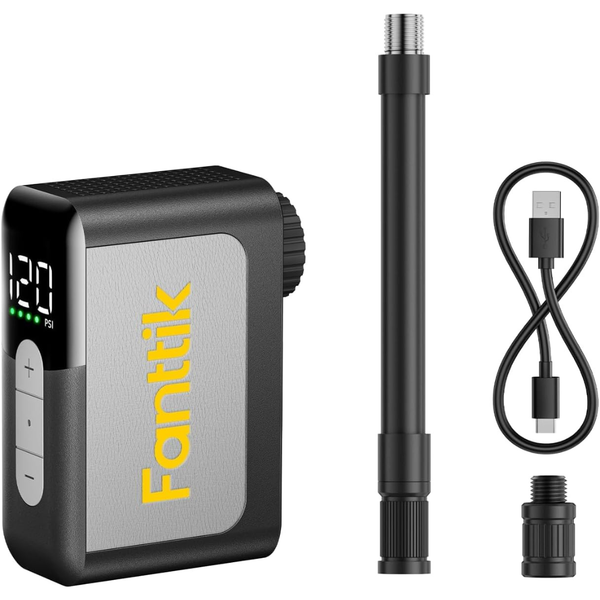 Fanttik X10 Ace 120PSI Mini Bike Pump W/ Gauge & Auto Stop