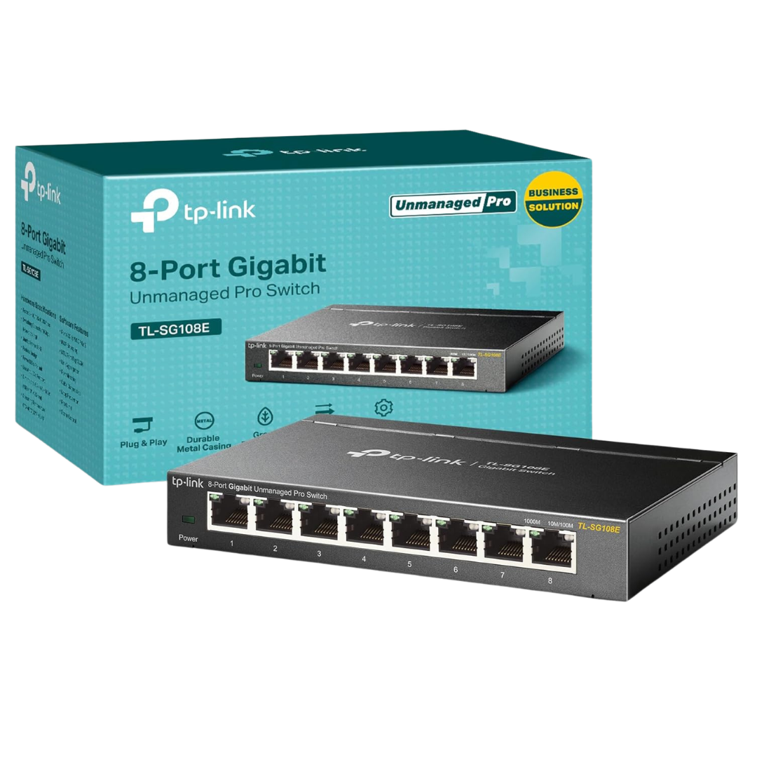 8-Port TP-Link TL-SG108E Gigabit Easy Smart Switch