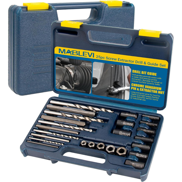 Mablevi 25-Piece Broken Bolt Extractor