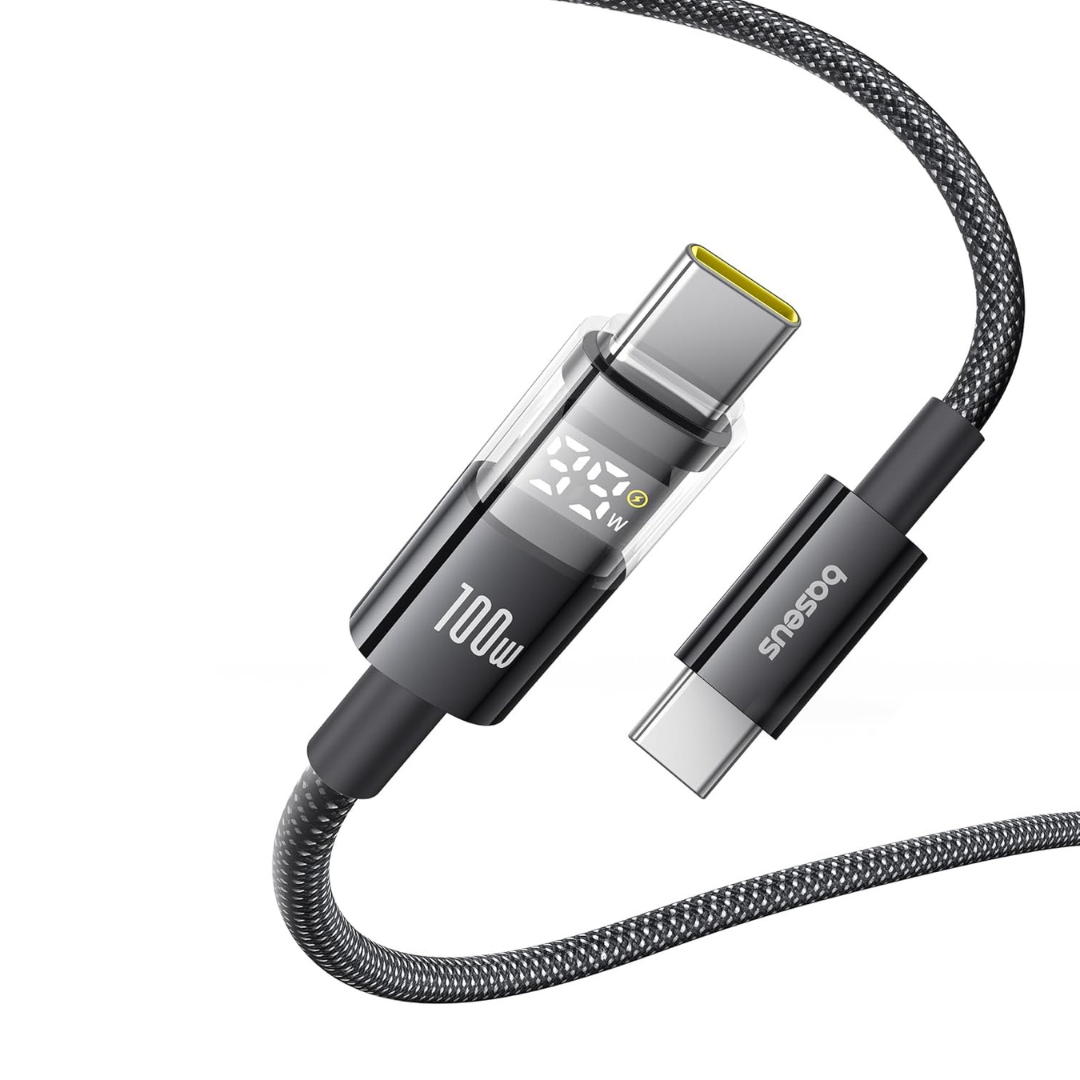 Baseus 100W 5A Fast Charging USB-C Cable with LED Display