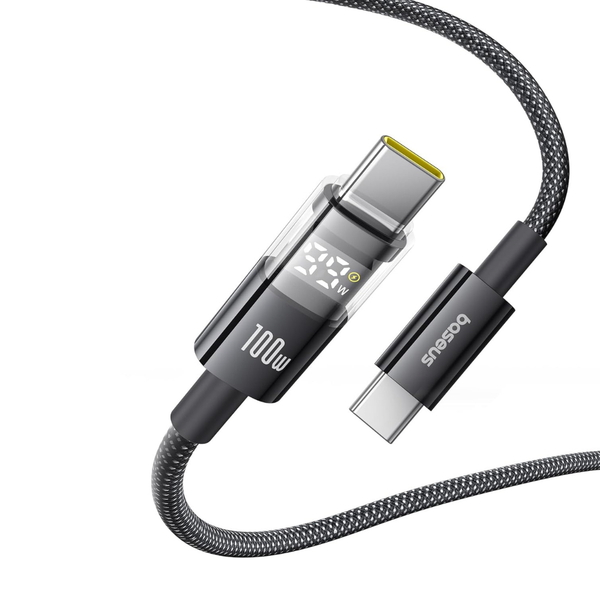 Baseus 100W 5A Fast Charging USB-C Cable with LED Display
