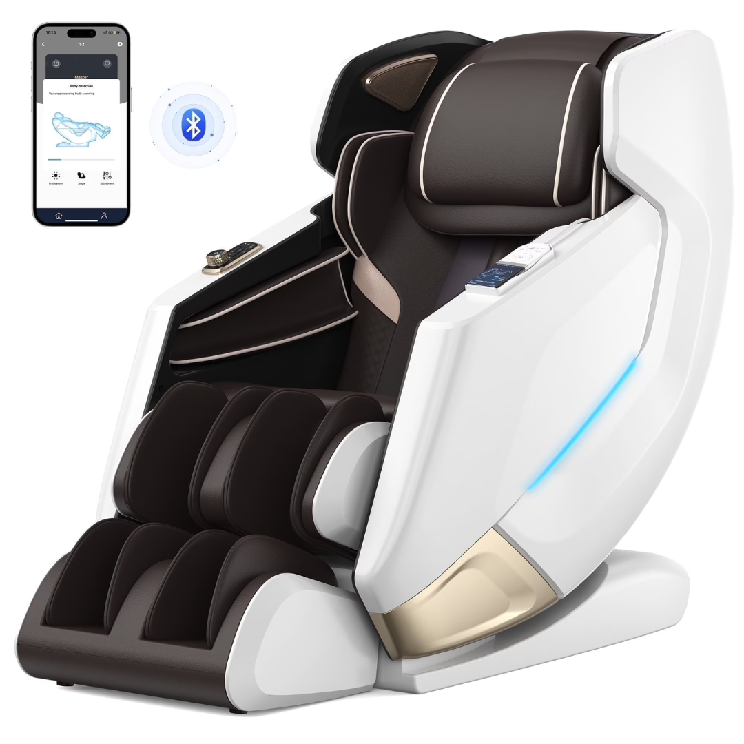 Upgo 4D Zero Gravity Massage Chair w/ SL-Track, Bluetooth & App Control
