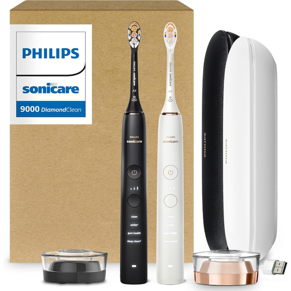 2-Pack Philips Sonicare Diamond Clean 9000 Electric Toothbrush (2 Colors)