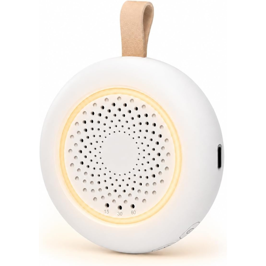 Portable White Noise Sound Machine with Smart Cry Detection