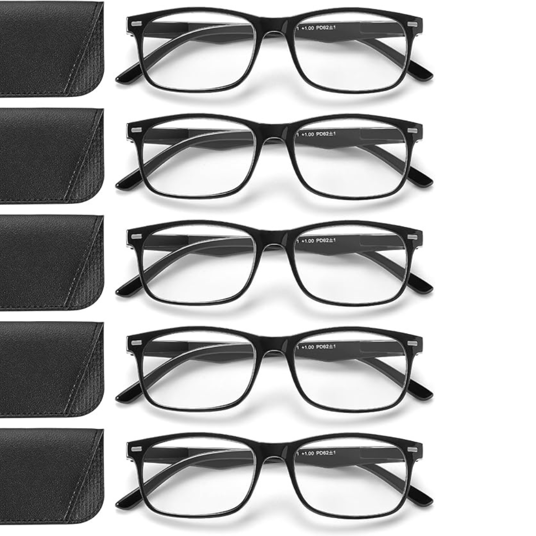 5-Pack Women's Reading Glasses (2.50)