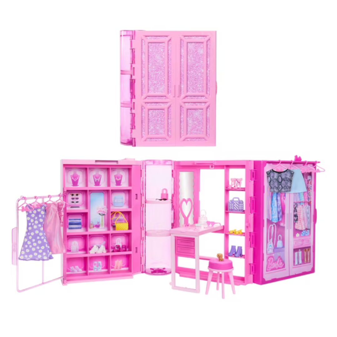 Barbie Dream Closet Toy Playset With Clothes & Accessories