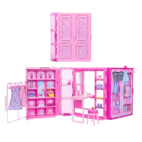 Barbie Dream Closet Toy Playset With Clothes & Accessories