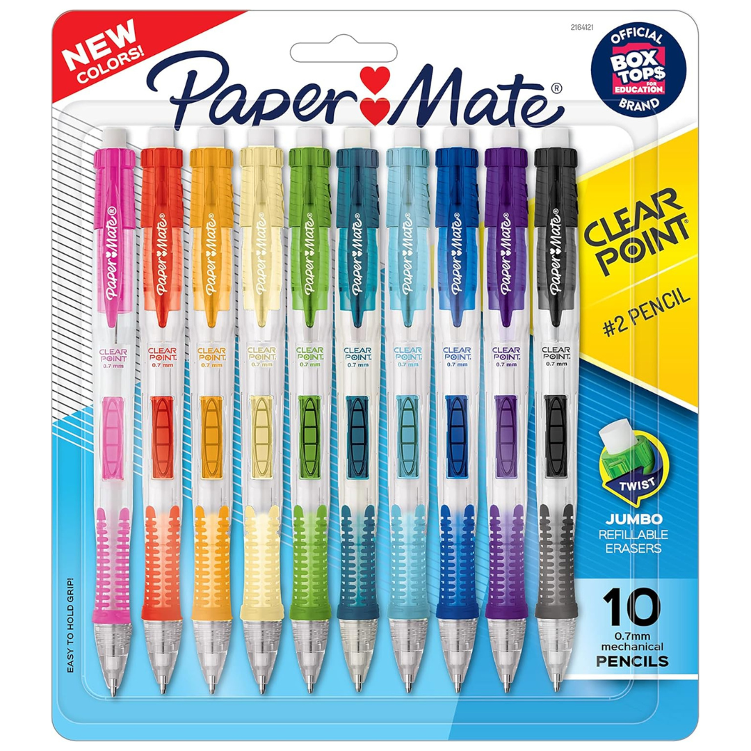 10-Count Paper Mate Clearpoint Mechanical Pencils (Ink-Gray)