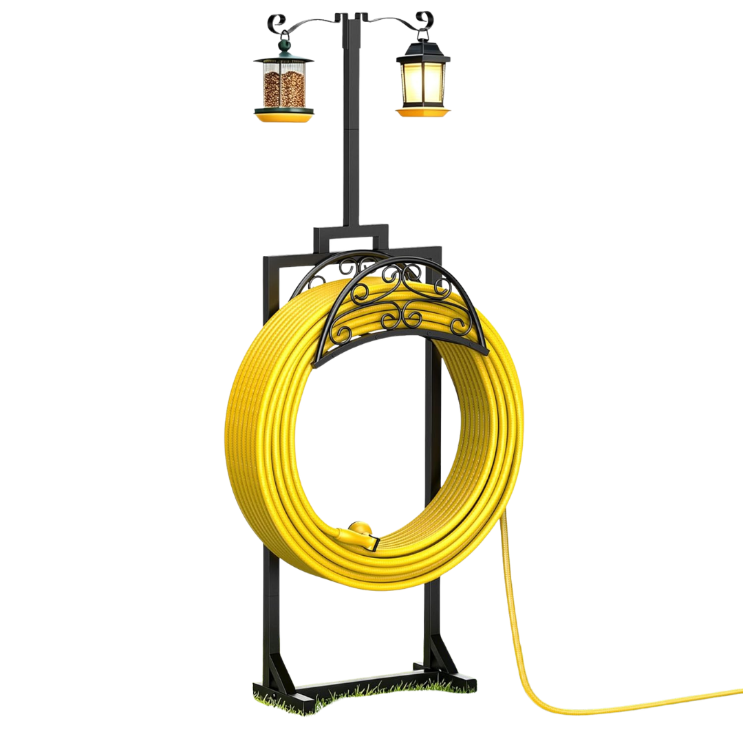 Garden Heavy-Duty Garden Hose Holder With Shepherds Hooks