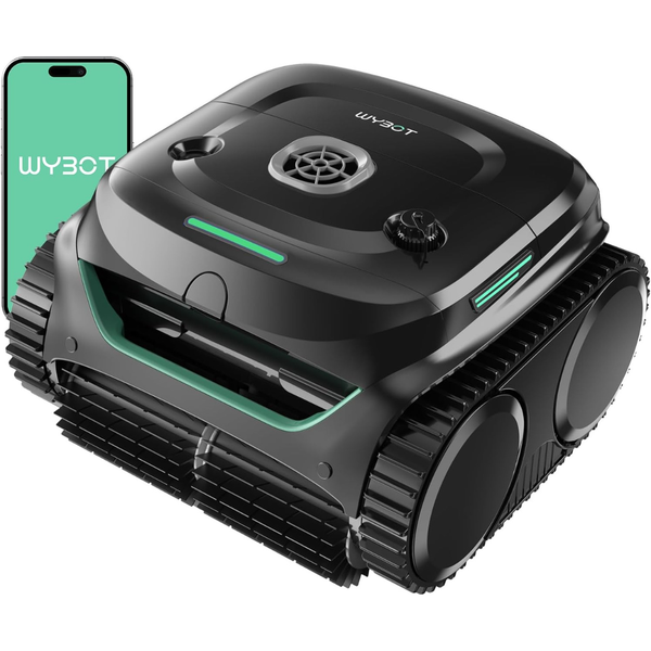 WYBOT C2 Cordless Robot Pool Cleaner With Green Handle (2 Colors)